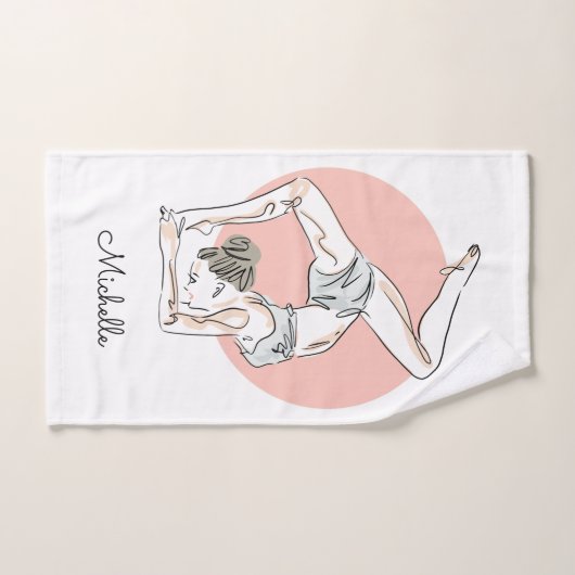 Yoga Woman aangepaste handdoekset Bad Handdoek (Handdoek)