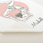 Yoga Woman, aangepaste naamdeken Sherpa Deken (3/4)