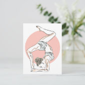Yoga Woman briefkaart (Staand voorkant)
