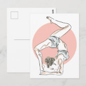 Yoga Woman briefkaart (Voorkant / Achterkant)