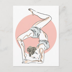 Yoga Woman briefkaart