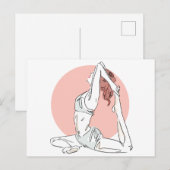 Yoga Woman briefkaart (Voorkant / Achterkant)