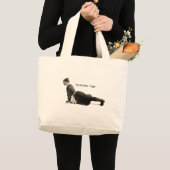  Yoga Woman doet een hogere dosis Grote Tote Bag (Voorkant (product))