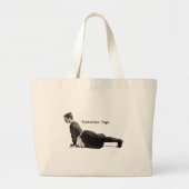  Yoga Woman doet een hogere dosis Grote Tote Bag (Voorkant)