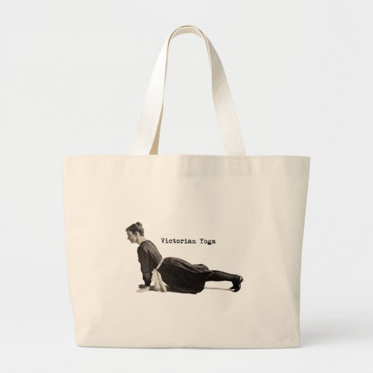  Yoga Woman doet een hogere dosis Grote Tote Bag (Voorkant)