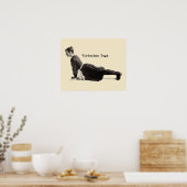  Yoga Woman doet een hogere dosis Poster (Keuken)