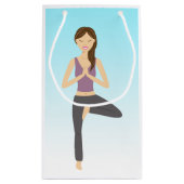 Yoga Woman in Boom Pose Klein Cadeauzakje (Achterkant)