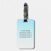 Yoga Woman in Lotus Pose Bagagelabel (Achterkant verticaal)