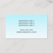 Yoga Woman in Lotus Pose Yoga Instructor Visitekaartje (Achterkant)