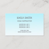 Yoga Woman in Tree Pose Yoga Instructor Visitekaartje (Achterkant)