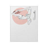 Yoga Woman, notitieblok voor de douanenaam (Linkerzijde)