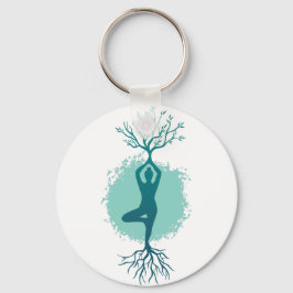 Yoga Woman Sleutelhanger