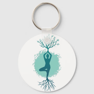 Yoga Woman Sleutelhanger