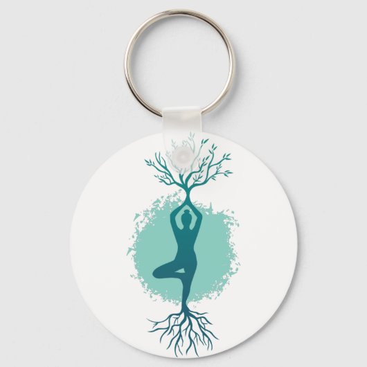 Yoga Woman Sleutelhanger (Voorkant)