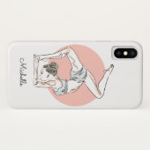 Yoga Woman, telefoongesprekken Case-Mate iPhone Case (Achterkant (horizontaal))