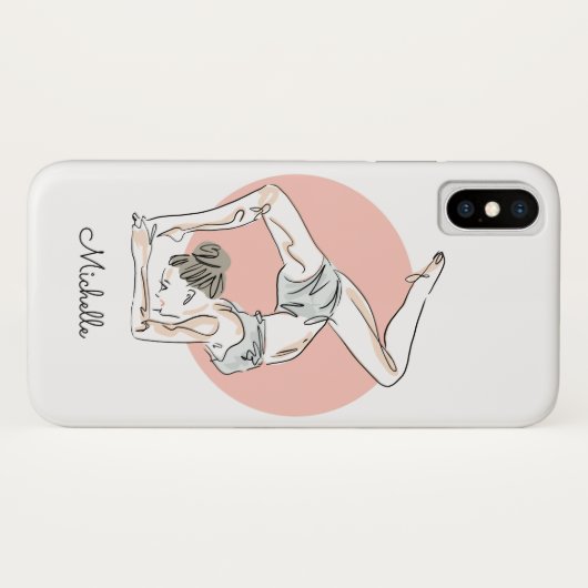 Yoga Woman, telefoongesprekken Case-Mate iPhone Case (Achterkant (horizontaal))