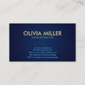 Yoga Woord Kunst - Kleurrijke illustratie Visitekaartje (Achterkant)