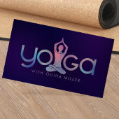 Yoga Word Art - Cool Minimal illustratie Visitekaartje