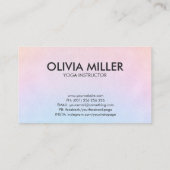 Yoga Word Art - Hand getrokken illustratie Visitekaartje (Achterkant)