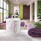 Yoga Word Cloud Plum/Green ID254 Espresso Kop