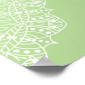 Yoga Words White Mandala Poster (Hoek)