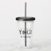Yoga Workout Zen Om Acryl Drinkbeker (Voorkant)