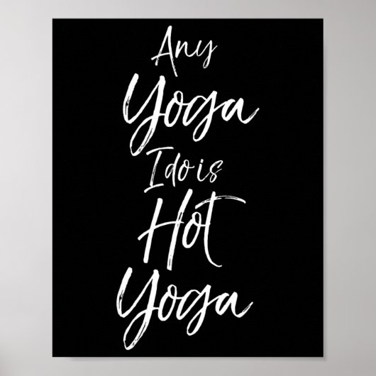 Yoga Workouts Fitness Design Studio Dames Hete Yo Poster (Voorkant)