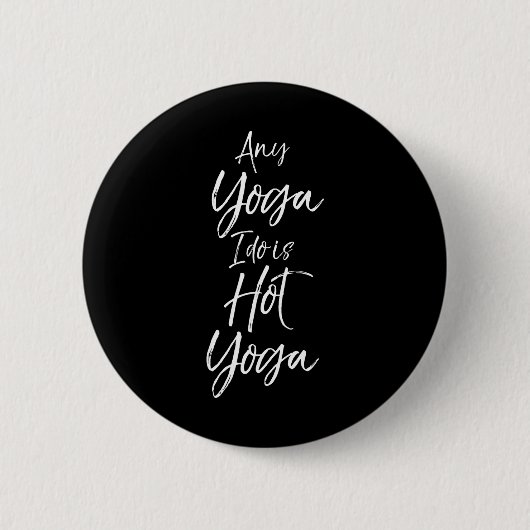 Yoga Workouts Fitness Design Studio Dames Hete Yo Ronde Button 5,7 Cm (Voorkant)