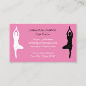 Yoga workshop visitekaartje sjabloon ontwerp (Achterkant)