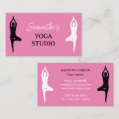 Yoga workshop visitekaartje sjabloon ontwerp (Voorkant / Achterkant)