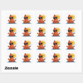 Yoga Worstje Vierkante Sticker (Vel)