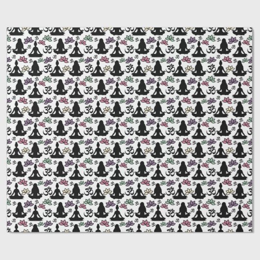 yoga wrapping paper cadeaupapier (Vlak)