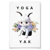 Yoga Yak - Tranquil Animal Nursery Art