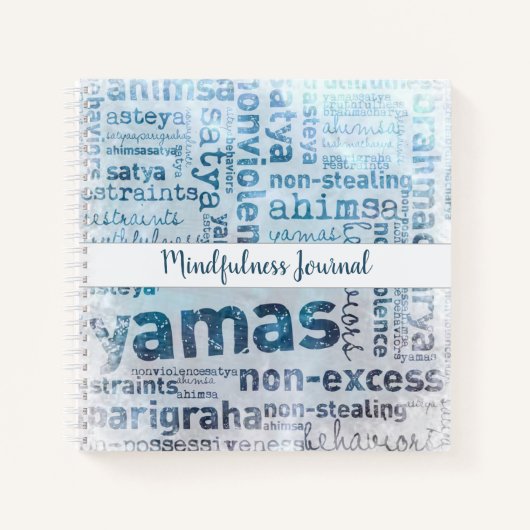 Yoga Yamas Mindfulness Journal Notitieboek (Voorkant)