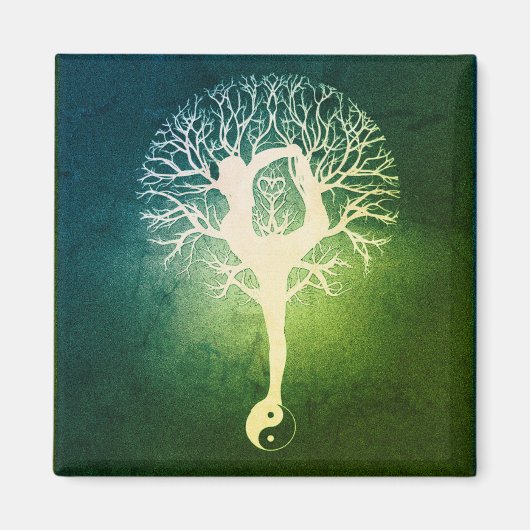 Yoga Yin Yang Magneet (Voorkant)