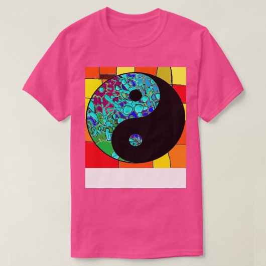 Yoga Yin Yang Mandala T-shirt (Design voorkant)