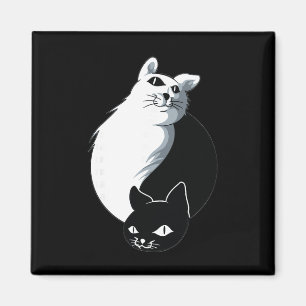 Yoga Ying Yang Kat Magneet