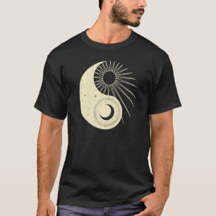 Yoga Ying Yang Zon Maan Grafische T-shirts Voor Vr