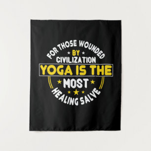 Yoga - Yoga Is De Meest Helende Zalf Wandkleed