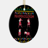 Yoga Yoga Lover Xmas uit Namasleigh Keramisch Ornament (Rechts)