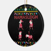 Yoga Yoga Lover Xmas uit Namasleigh Keramisch Ornament (Links)