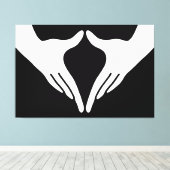 Yoga Yoni Mudra Canvas Afdruk (Insitu (Houten vloer))