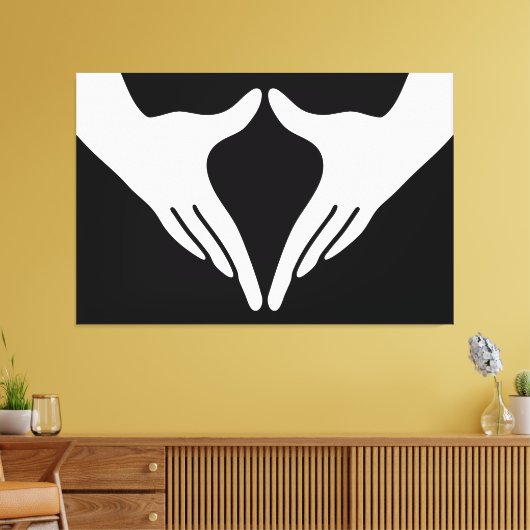 Yoga Yoni Mudra Canvas Afdruk (Insitu (Woonkamer))