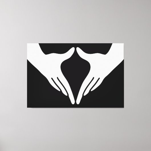 Yoga Yoni Mudra Canvas Afdruk (Voorkant)