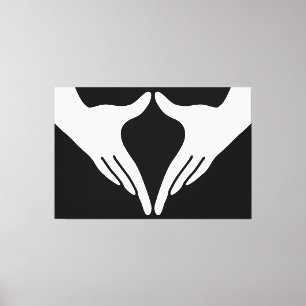 Yoga Yoni Mudra Canvas Afdruk