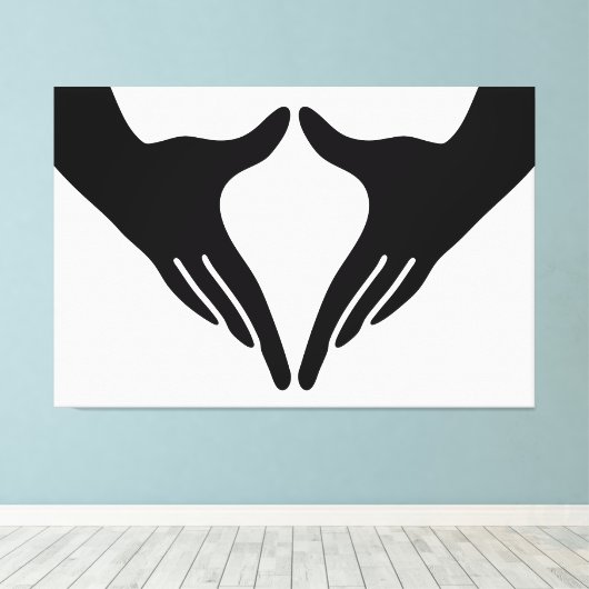 Yoga Yoni Mudra Canvas Afdruk (Insitu (Houten vloer))