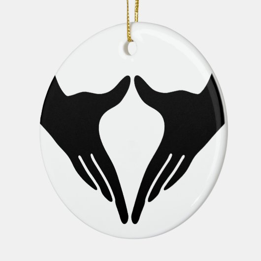 Yoga Yoni Mudra Keramisch Ornament (Links)
