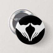 Yoga Yoni Mudra Ronde Button 5,7 Cm (Voorkant /achterkant)