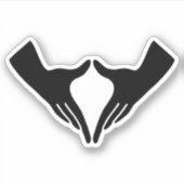 Yoga Yoni Mudra Sticker (Voorkant)