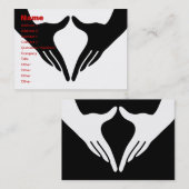 Yoga Yoni Mudra Visitekaartje (Voorkant / Achterkant)